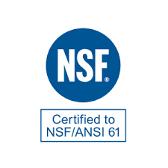Certified to NSF/ANSI 61
