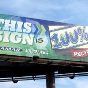 Out of home advertising 100% recyclable